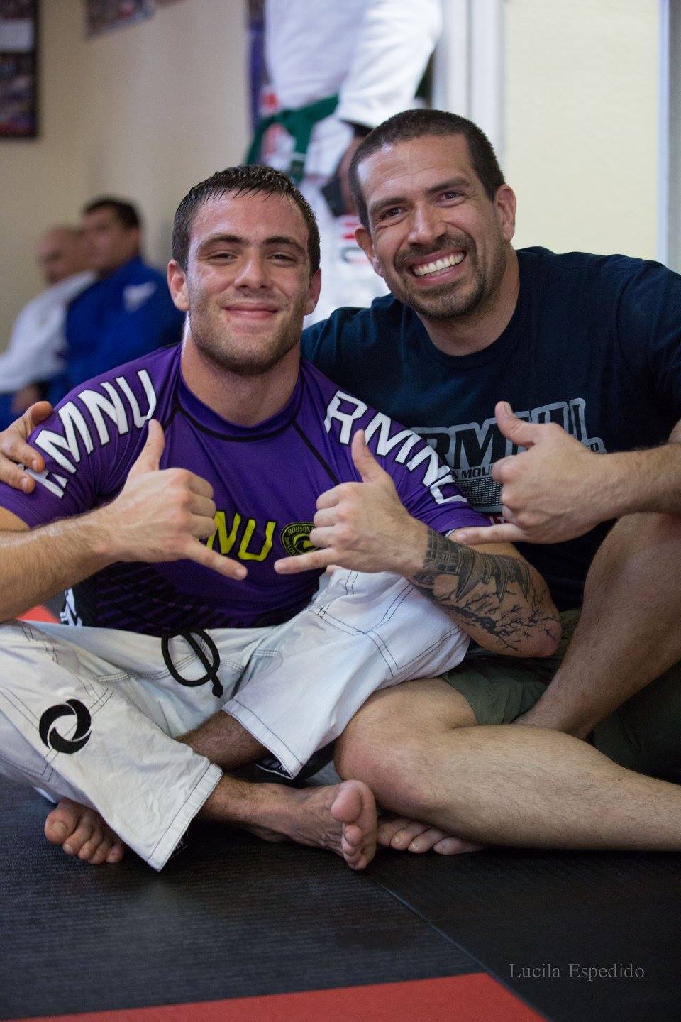 Two teammates after training